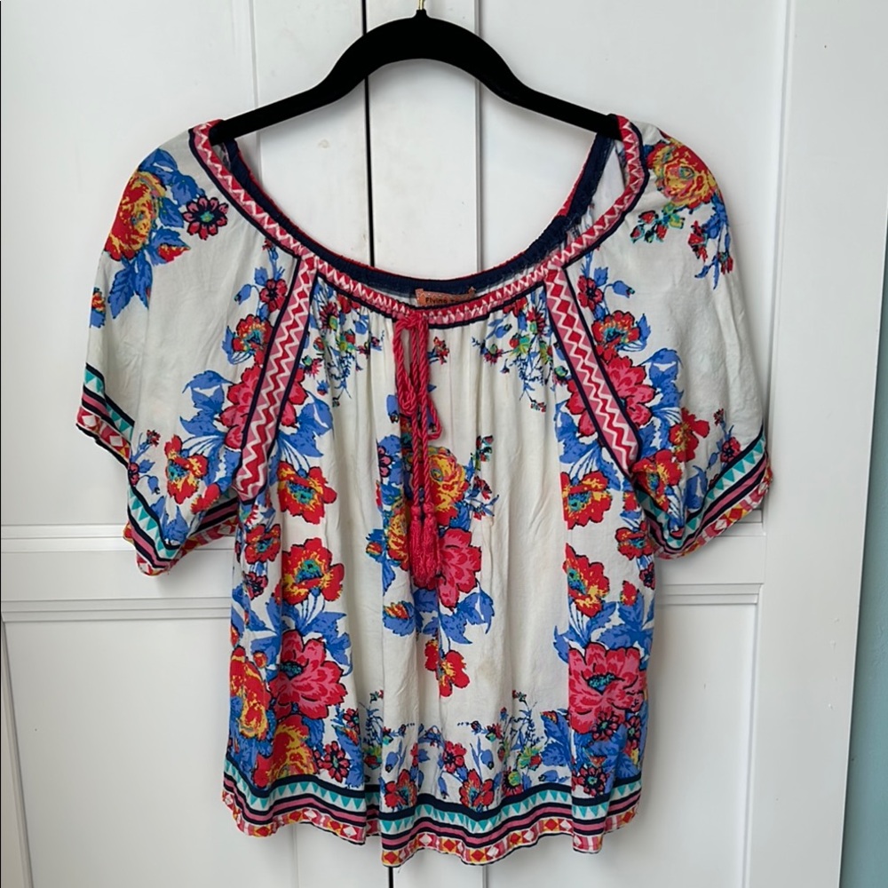 Flying Tomato Floral Boho Top size Small